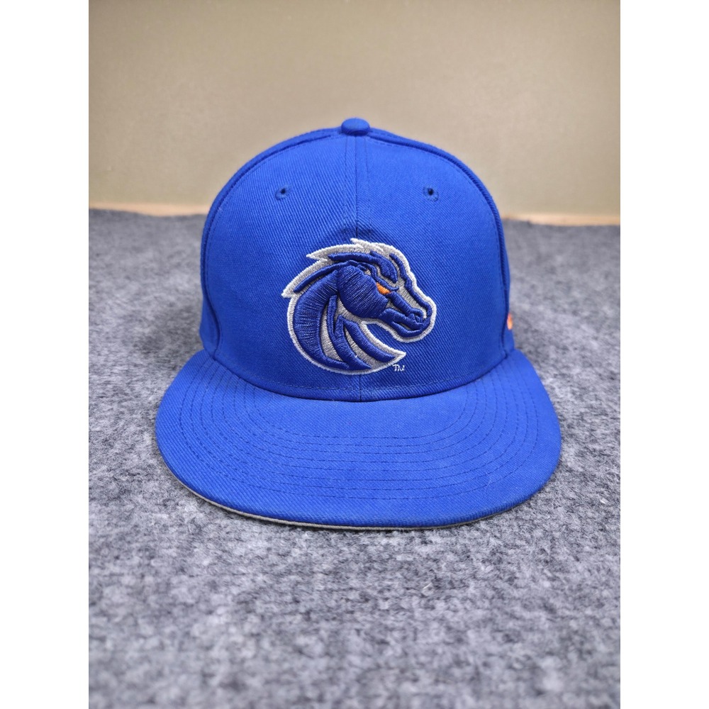 Boise‎ State Snapback Hat OSFA Nike True Broncos Blue Orange Flat Bill Cap